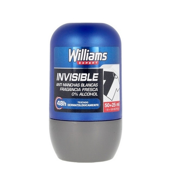 WILLIAMS DEODORANT INVISIBLE ROLL ON 75ml
