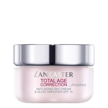 LANCASTER TOTAL AGE CORRECTION ANTI-AGING DAY CREAM & GLOW AMPLIFIER SPF15 50ml