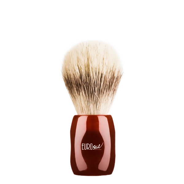 BARBER LINE Shave Brush Horse Pig Hair 24mm M Red