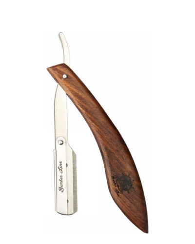 BARBER LINE Wooden Handle Shaving Razor